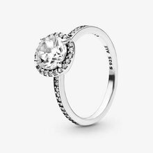 Carica l'immagine nel visualizzatore di Gallery, Anello Punto Luce scintillante con pietra rotonda
