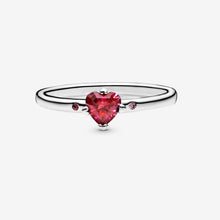 Carica l'immagine nel visualizzatore di Gallery, Anello Solitario Rosso
