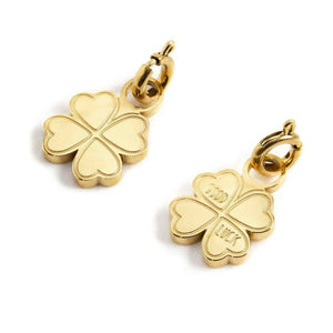 Charm in acciaio dorato a forma di quadrifoglio Marlù 18CH089G