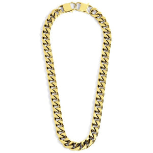 Collana da uomo in acciaio dorato catena grumetta Marlù 1CA0001G