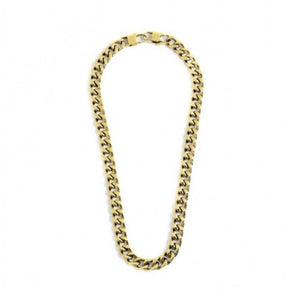 Collana da uomo in acciaio dorato catena grumetta Marlù 1CA0002G