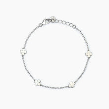 Carica l&#39;immagine nel visualizzatore di Gallery, Bracciale bimba in argento con quadrifogli CERCAMI Mabina 533775
