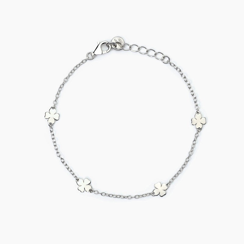 Bracciale bimba in argento con quadrifogli CERCAMI Mabina 533775