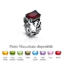 Cargar imagen en el visor de la galería, Anello in Argento LABRIO' con quarzo giallo citrino 2057
