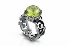 Load image into Gallery viewer, Anello in Argento LABRIO' con quarzo verde 2058/V
