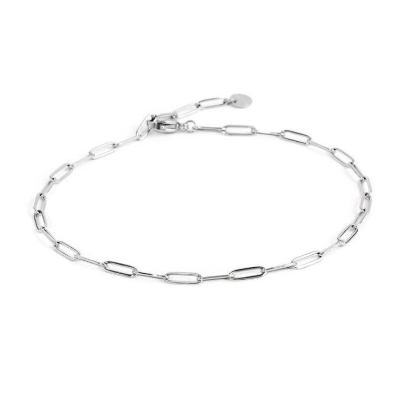 Cavigliera in acciaio catena maglia larga Marlù 20CV047