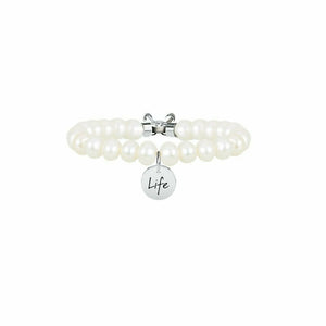 Kidult 231535 Pearl Ladies Steel Bracelet