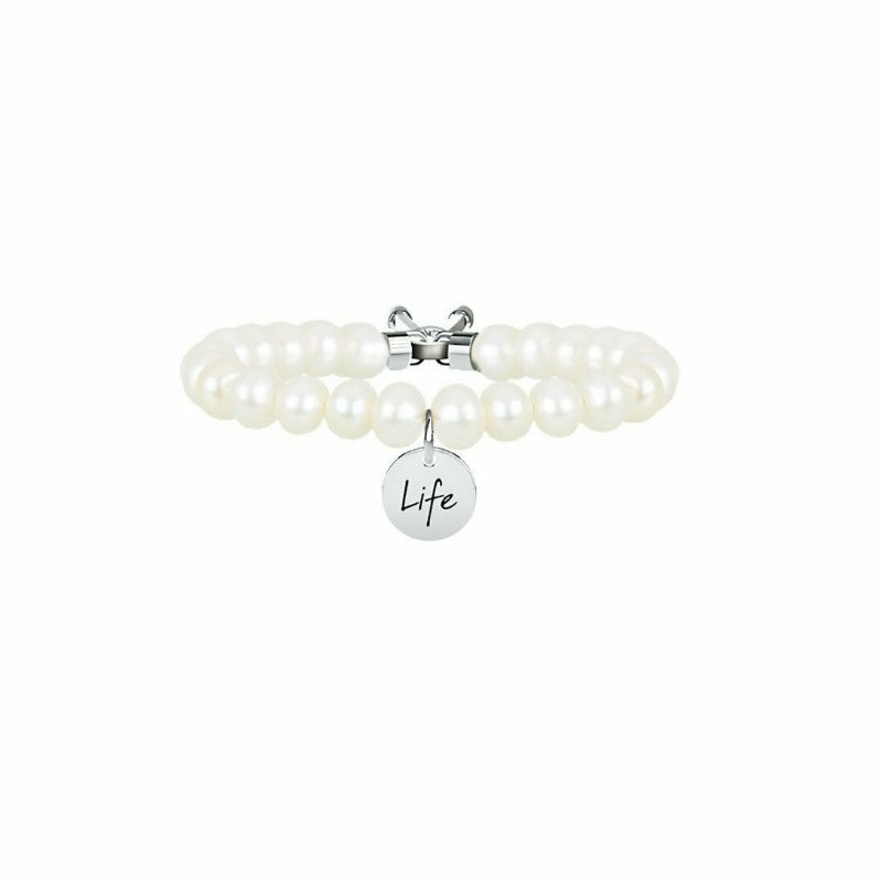 Kidult 231535 Pearl Ladies Steel Bracelet