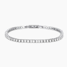 Carica l&#39;immagine nel visualizzatore di Gallery, Bracciale da uomo tennis in acciaio con zirconi 2 jewels 231890
