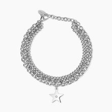 Carica l&#39;immagine nel visualizzatore di Gallery, Bracciale da donna in acciaio con catena forzatina 2 jewels 232121
