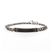 Cargar imagen en el visor de la galería, Bracciale da uomo in acciaio con piastra Herby 2Jewels 232330
