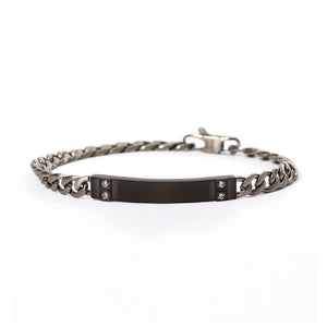 Bracciale da uomo in acciaio con piastra Herby 2Jewels 232330
