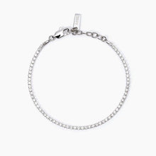 Carica l&#39;immagine nel visualizzatore di Gallery, Bracciale da uomo tennis in acciaio con cristalli 2 jewels 232384
