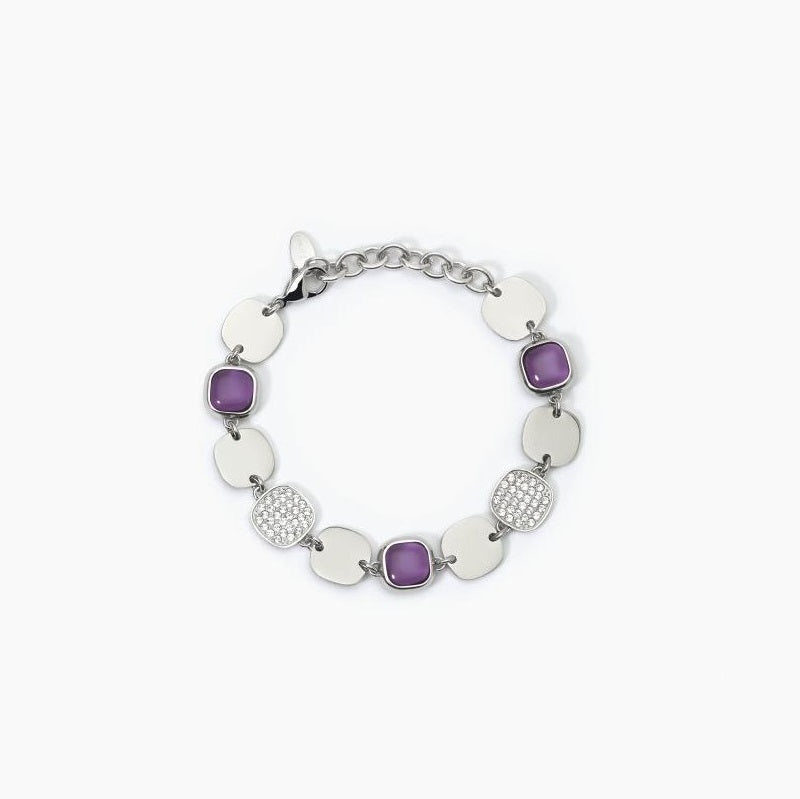 Bracciale Da Donna In Acciao Con Elementi Quadrati 2 Jewels 232435