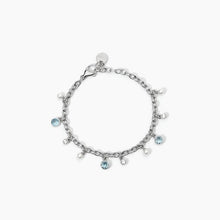 Carica l&#39;immagine nel visualizzatore di Gallery, Bracciale Da Donna In Acciaio Con Perle Conchiglia E Cristalli Bianchi 2Jewels 232443
