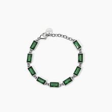 Load image into Gallery viewer, Women&#39;s Bracelet In Steel With Synthetic Emerald 2Jewels 232454
