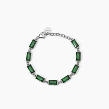 Carica l&#39;immagine nel visualizzatore di Gallery, Bracciale Da Donna In Acciaio Con Smeraldo Sintetico 2Jewels 232454
