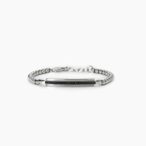 Men's Bracelet In 316L Steel With Crystals 2Jewels 232474