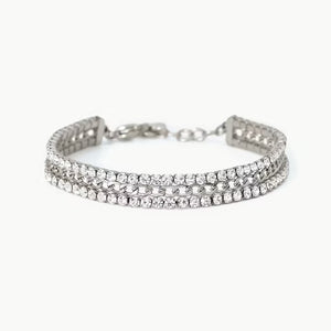 Bracciale da donna in acciaio 316L con catena groumette diamantata 3 mm 2jewels 232489