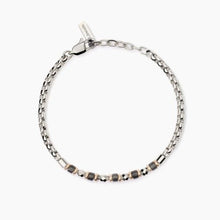 Carica l&#39;immagine nel visualizzatore di Gallery, Bracciale da uomo in acciaio con catena veneta e agata 2 jewels 232554
