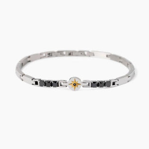 Bracciale da uomo in acciaio rosa dei venti 2 jewels 232610