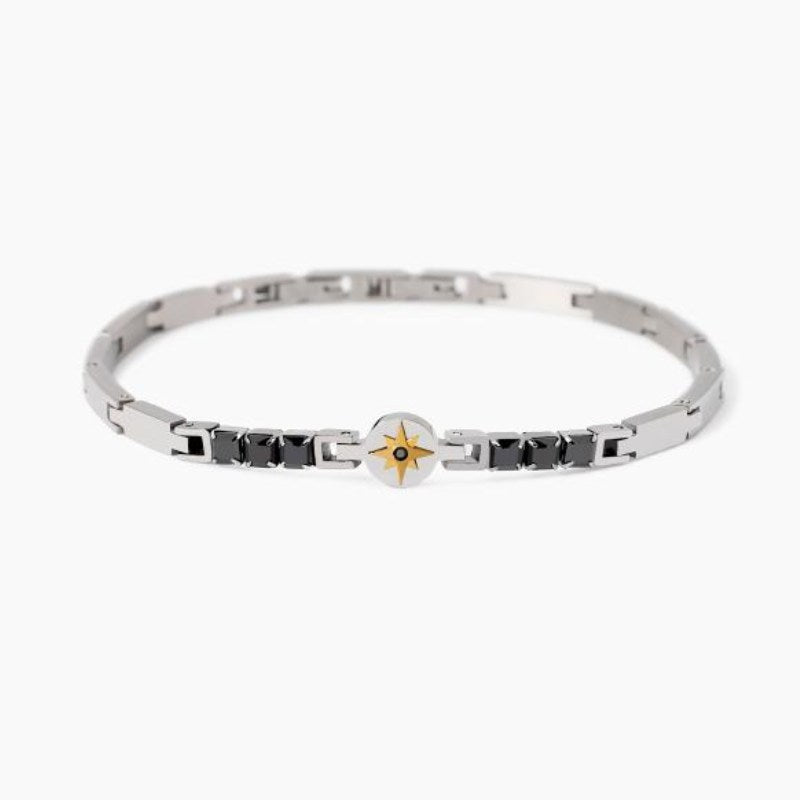 Bracciale da uomo in acciaio rosa dei venti 2 jewels 232610
