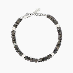 Bracciale da uomo in acciaio con cubetti faccettati 2 jewels 232613