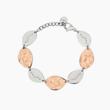 Carica l&#39;immagine nel visualizzatore di Gallery, Bracciale da donna in acciaio con elementi martellati 2 jewels 232624
