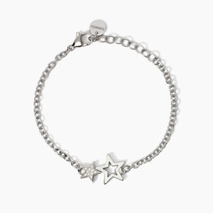 Bracciale da donna in acciaio con catena ed elementi stella 2 jewels 232651