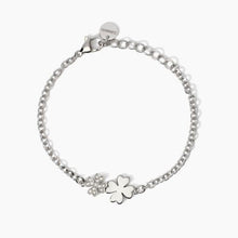 Carica l&#39;immagine nel visualizzatore di Gallery, Bracciale da donna in acciaio con catena rolò e quadrifoglio 2 jewels 232652
