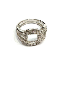 Anello nodi d’Amore da donna In Argento Con Zirconi 77288
