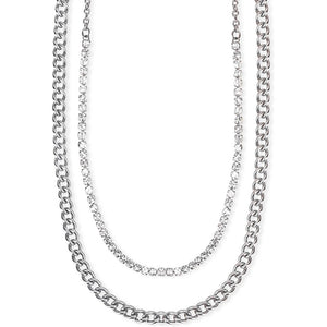 Collana da donna con cristalli in acciaio Mix & Match 2Jewels 251694