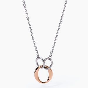 Collana da donna in acciaio con elementi tondi Artemide 2Jewels 251829