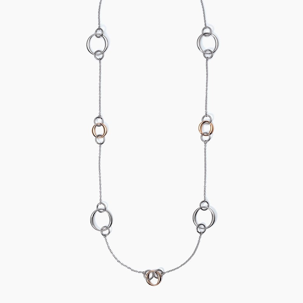 Collana da donna in acciaio con elementi tondi Artemide 2Jewels 251829