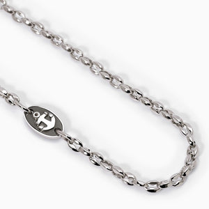 Collana da uomo in acciaio con elemento ancora Navy 2Jewels 251841