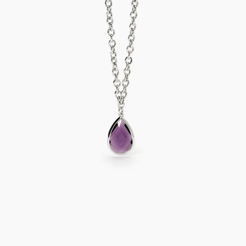 Collana Da Donna In Acciao Con Pendente Glass Viola 2Jewels 251880
