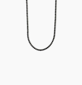 Men's Necklace In Steel With Black Crystals 2Jewels 251915