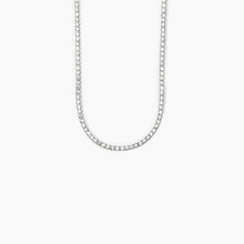 Load image into Gallery viewer, Women&#39;s Tennis Necklace In Steel With White Crystals 2Jewels 251916
