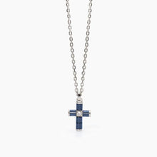 Load image into Gallery viewer, Collana da uomo in acciaio con catena forzatina e ceramica 2 jewels 251924
