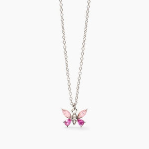 collana da donna in acciaio con catena forzatina e farfalla 251945