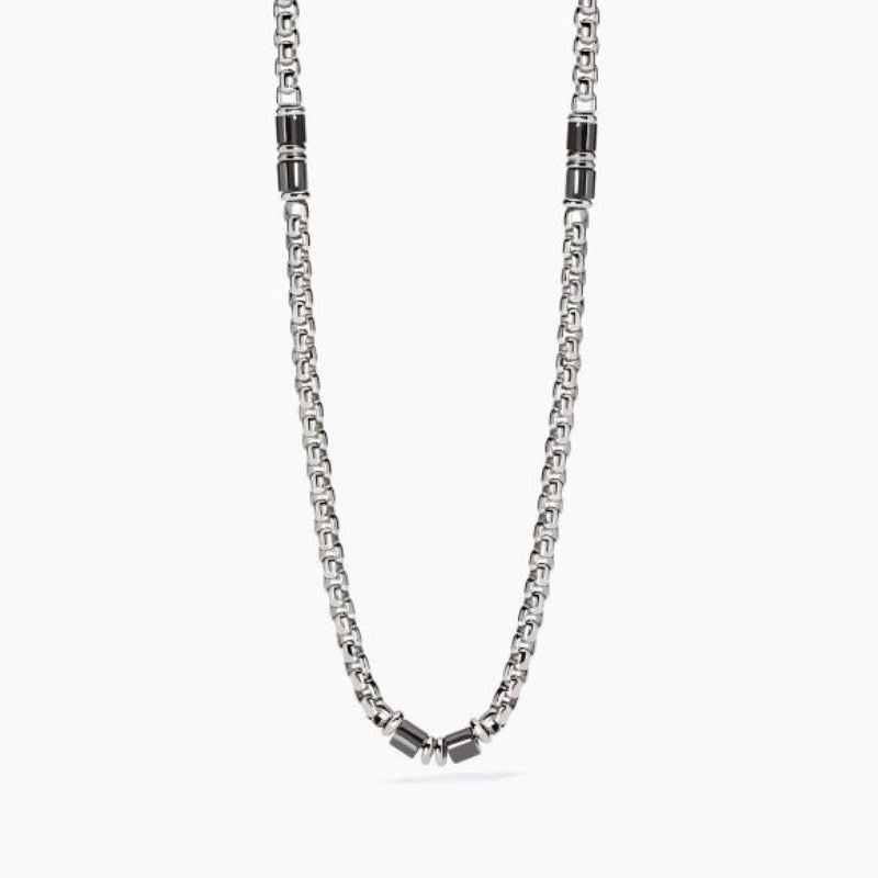 Collana da donna in acciaio con catena veneta e ceramica 2 jewels 251970