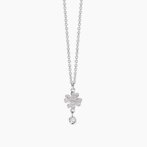 Collana da donna in acciaio con catena e quadrifoglio 2 jewels 251973