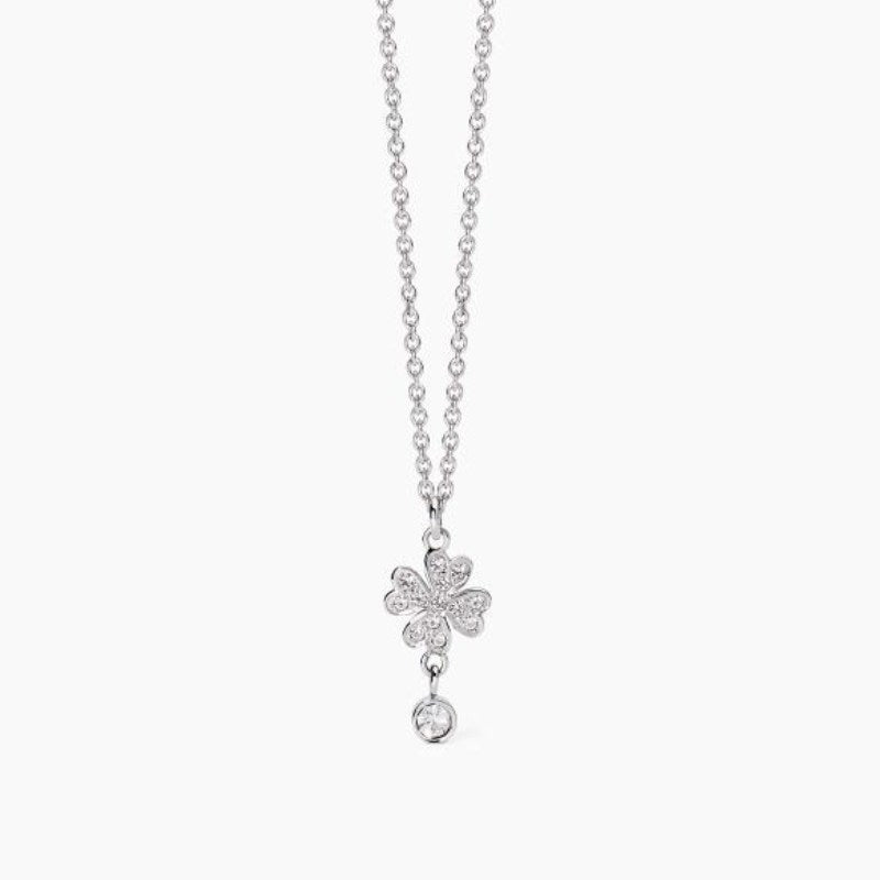 Collana da donna in acciaio con catena e quadrifoglio 2 jewels 251973