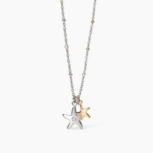 Load image into Gallery viewer, Collana da donna in acciaio con catena rolò e stelle 2 jewels 251990
