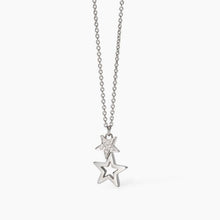 Load image into Gallery viewer, Collana da donna in acciaio con catena rolò e stelle 2 jewels 251992
