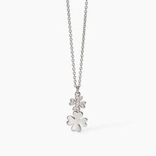 Load image into Gallery viewer, Collana in acciaio con catena rolò quadrifogli 2 jewels 251993
