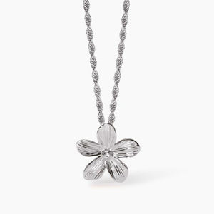 Collana da donna in acciaio con catena corda e fiore 2 jewels 251997