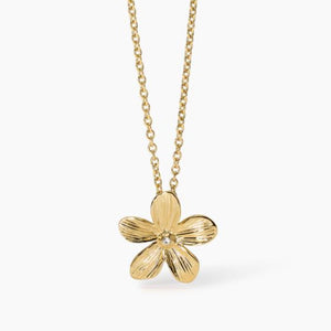 Collana da donna in acciaio dorato con catena corda fiore 2 jewels 251998