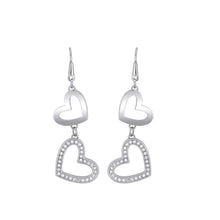 Carica l&#39;immagine nel visualizzatore di Gallery, Orecchini da donna in acciaio con pendenti cuore Bright 2Jewels 261262
