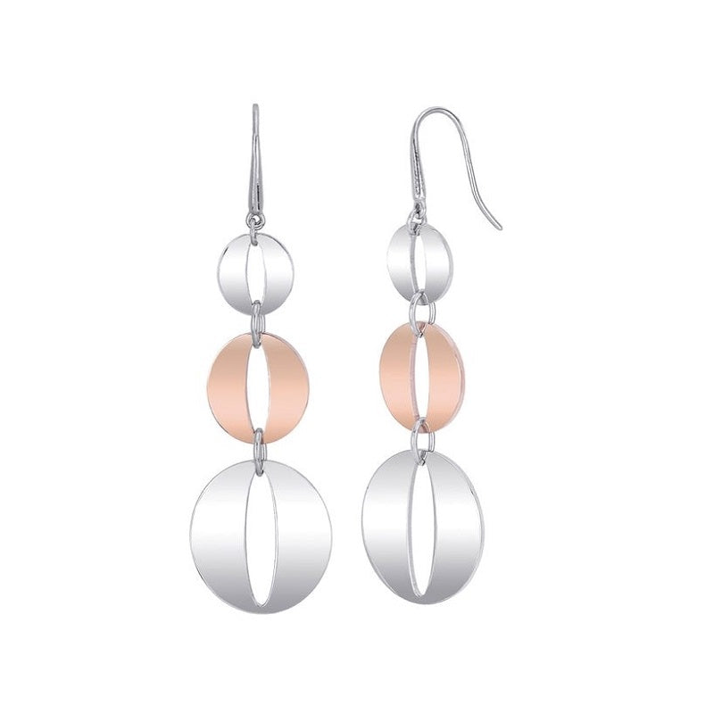 Orecchini pendenti da donna in acciaio Flat 2Jewels 261267